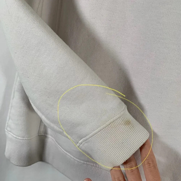 Vineyard Vines Sweater Women's Small White Graphic Print 1/4 Zip Long Sleeve - Picture 8 of 13